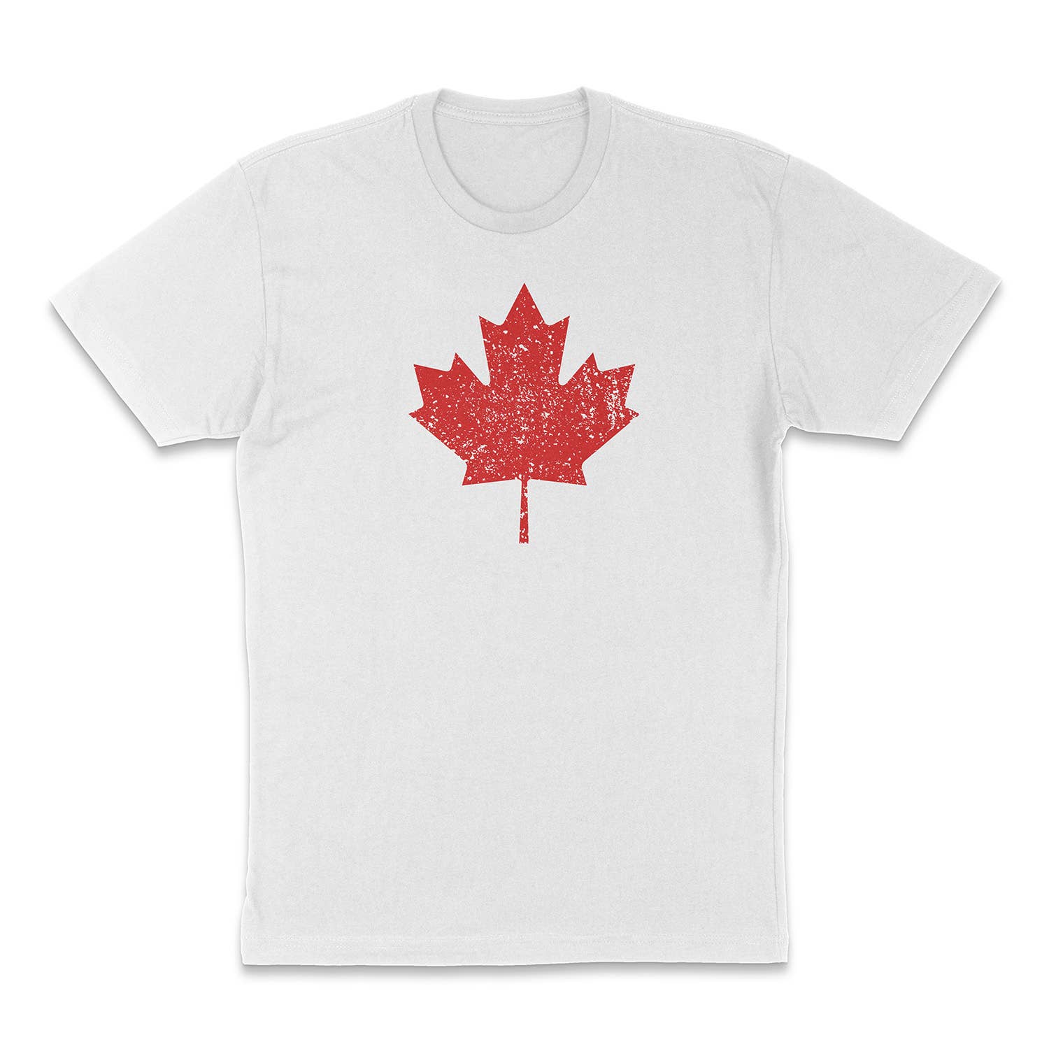 Lucky Luna Apparel - Wholesale Screen Printed T-Shirt - Women's - Distressed Maple Leaf Shirt0