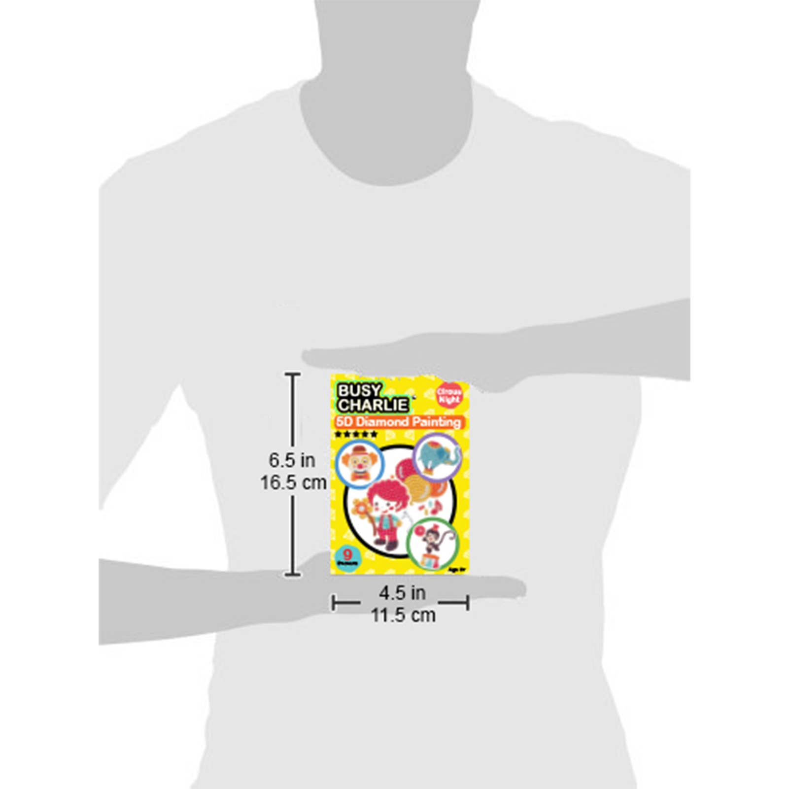 Busy Charlie LLC - Wholesale DIY Craft Kit - Kids - 5D Diamond Painting Kit for Kids - Circus Night7