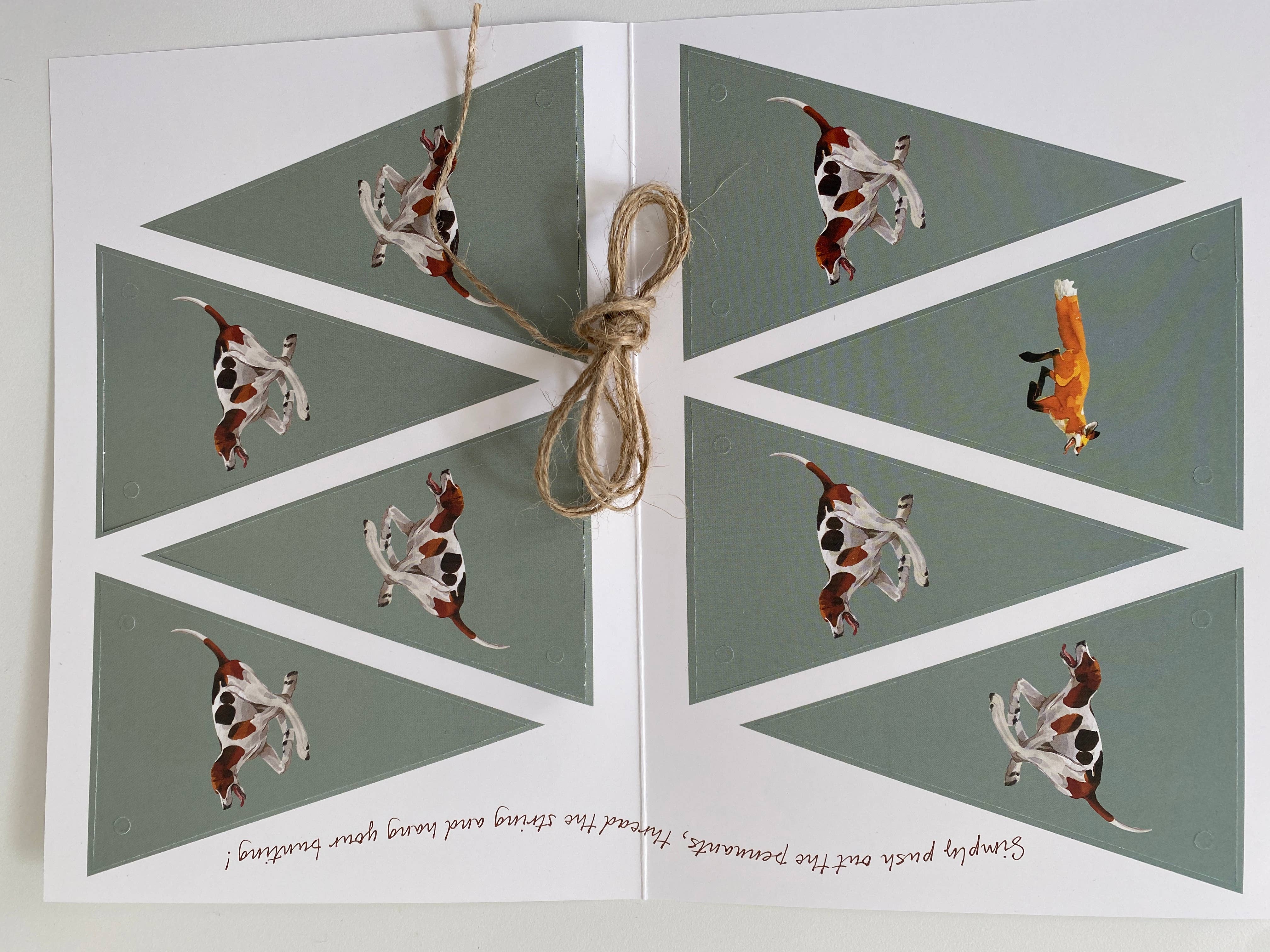 Mary Ann Rogers Gallery – wholesale Vardagliga hälsningskort – ”Jakt Bunting” Hälsningskort1