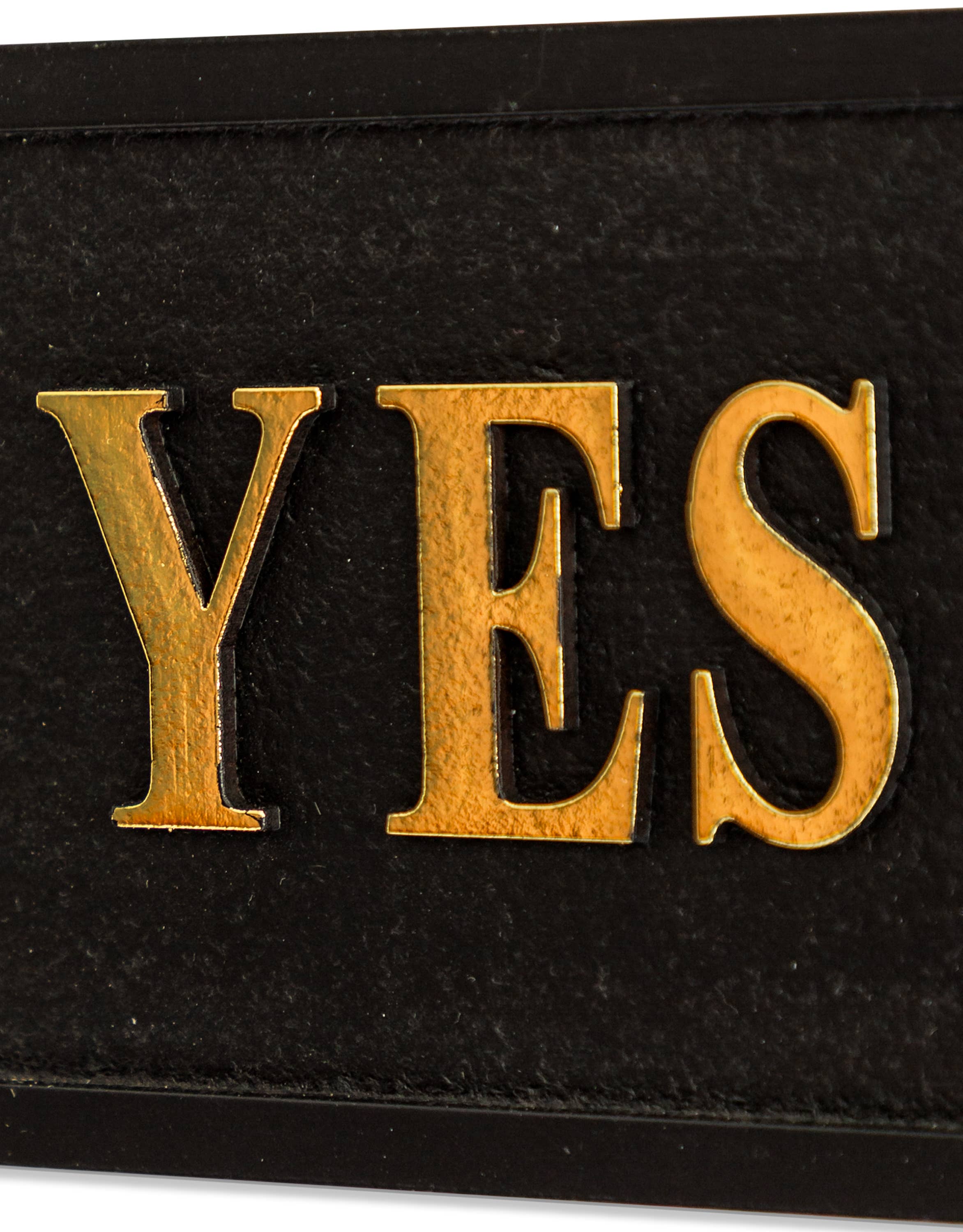 McGowan & Rutherford Ltd - Wholesale Sign - Black & Gold "Yes Chef" Wall Sign1