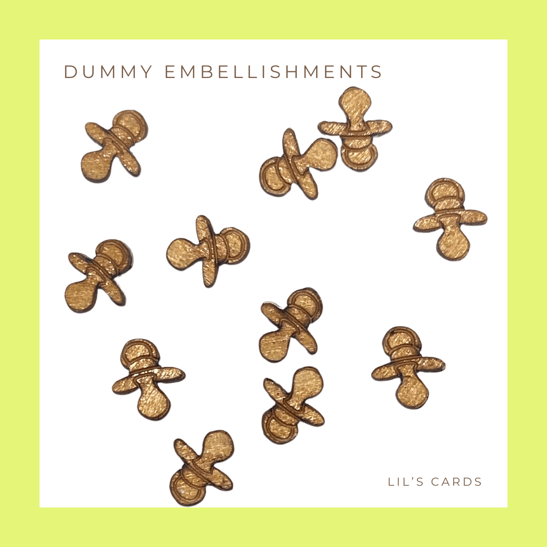 Lil's Cards - Wholesale Baby card - Yellow New Baby Card - Boho design with a Small Wooden Dummy2