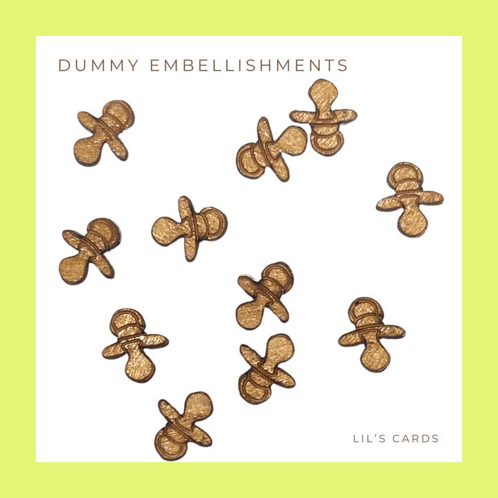 Lil's Cards - Wholesale Baby card - Pink Baby Girl Card - Boho design with a Small Wooden Dummy2