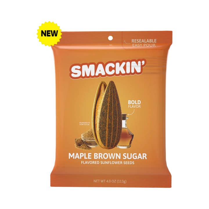 Carnival Candies & Ice Cream Inc. - Wholesale Seeds/Kernels - Smackin Maple Brown Sugar (4.0 Oz) Sunflower Seeds