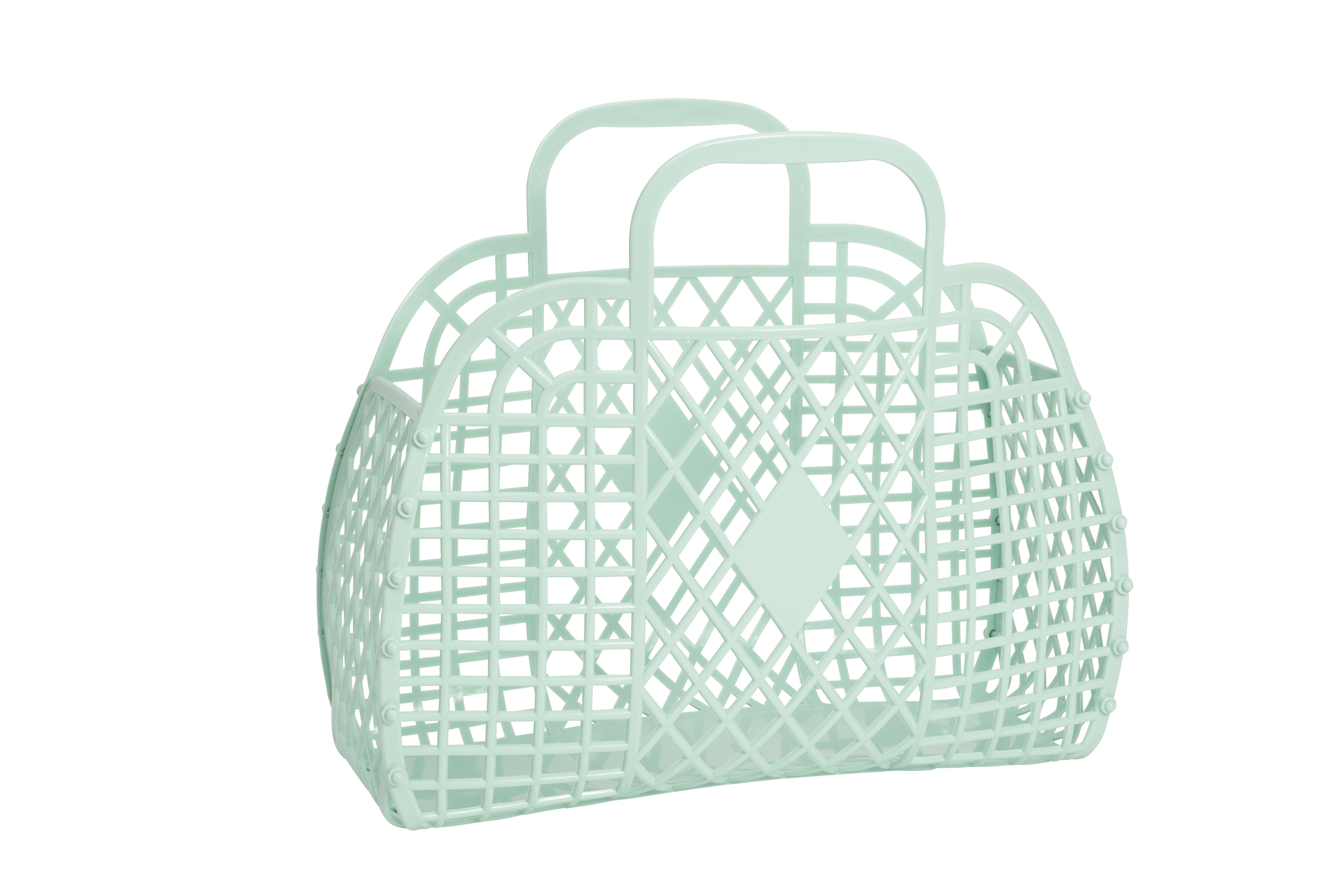 Sun Jellies - Wholesale Beach Bag - Retro Basket Jelly Bag - Large3