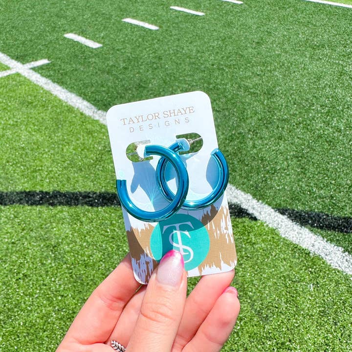 Taylor Shaye Designs - Wholesale Hoop Earrings - Gameday Metallic Hoops6