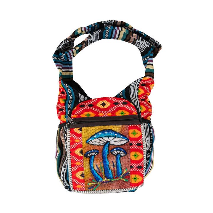 Bolso de Hombro Patchwork Azteca de ThreadHeads para venta al por mayor de Up N Smoke