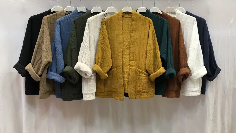 Mimi & Gogo – wholesale Jacket – Women's – Quilted jacket in cotton gauze8