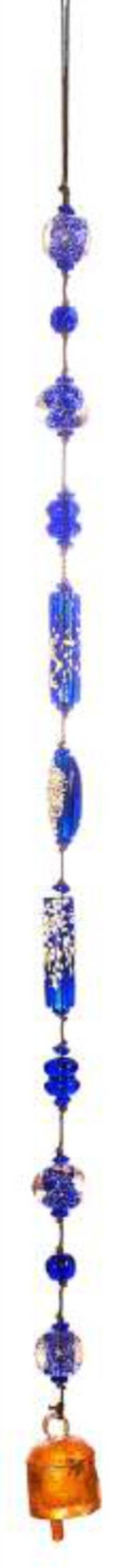 Moksha Imports – Großhandel Windspiele – Der blaue Regenbogen/Glas/Glocke0