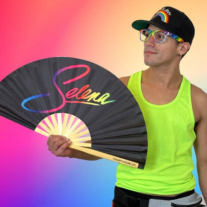 The Gay Fan Club - Wholesale Handheld Folding Fan - Selena Fan1