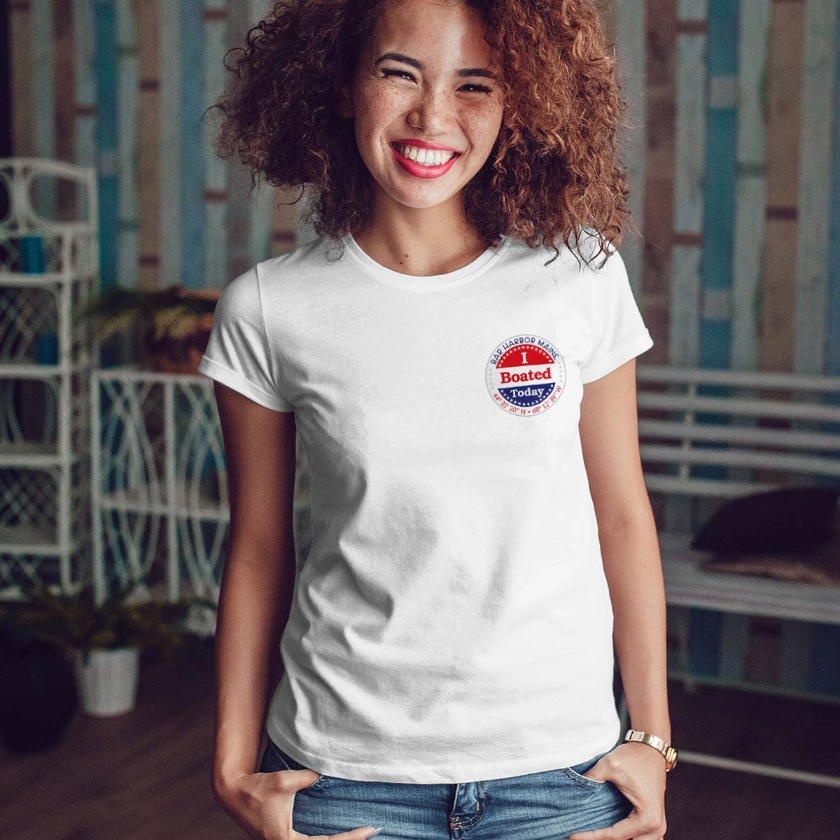 RetroPlanet - Wholesale T-Shirt (Graphic) - Unisex - I Boated Today Personalized Name Drop T-Shirt Unisex S-2X4