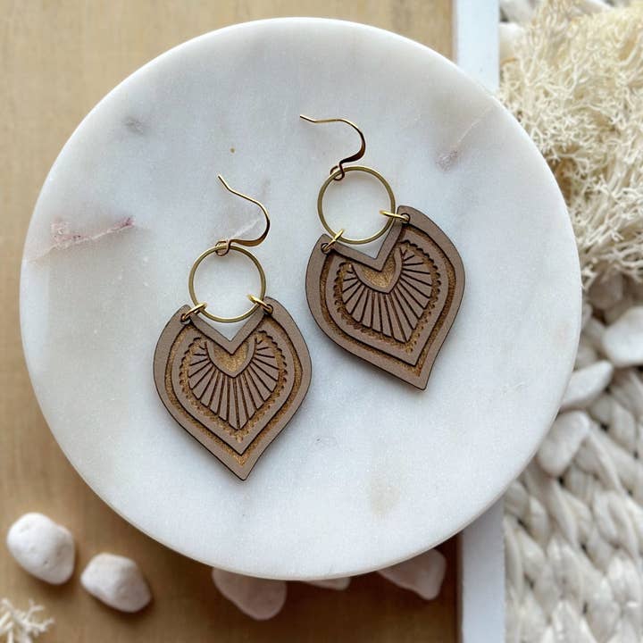 Wicket Goods - Wholesale Dangle Earrings - Haida | Mushroom