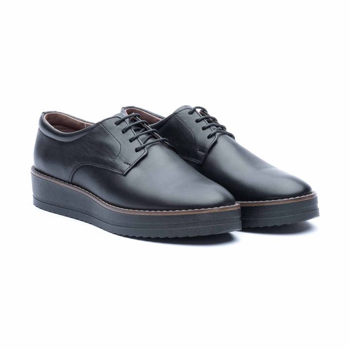 Oxfords en cuir Pompeya pour femmes pour la vente par D'Cuero
