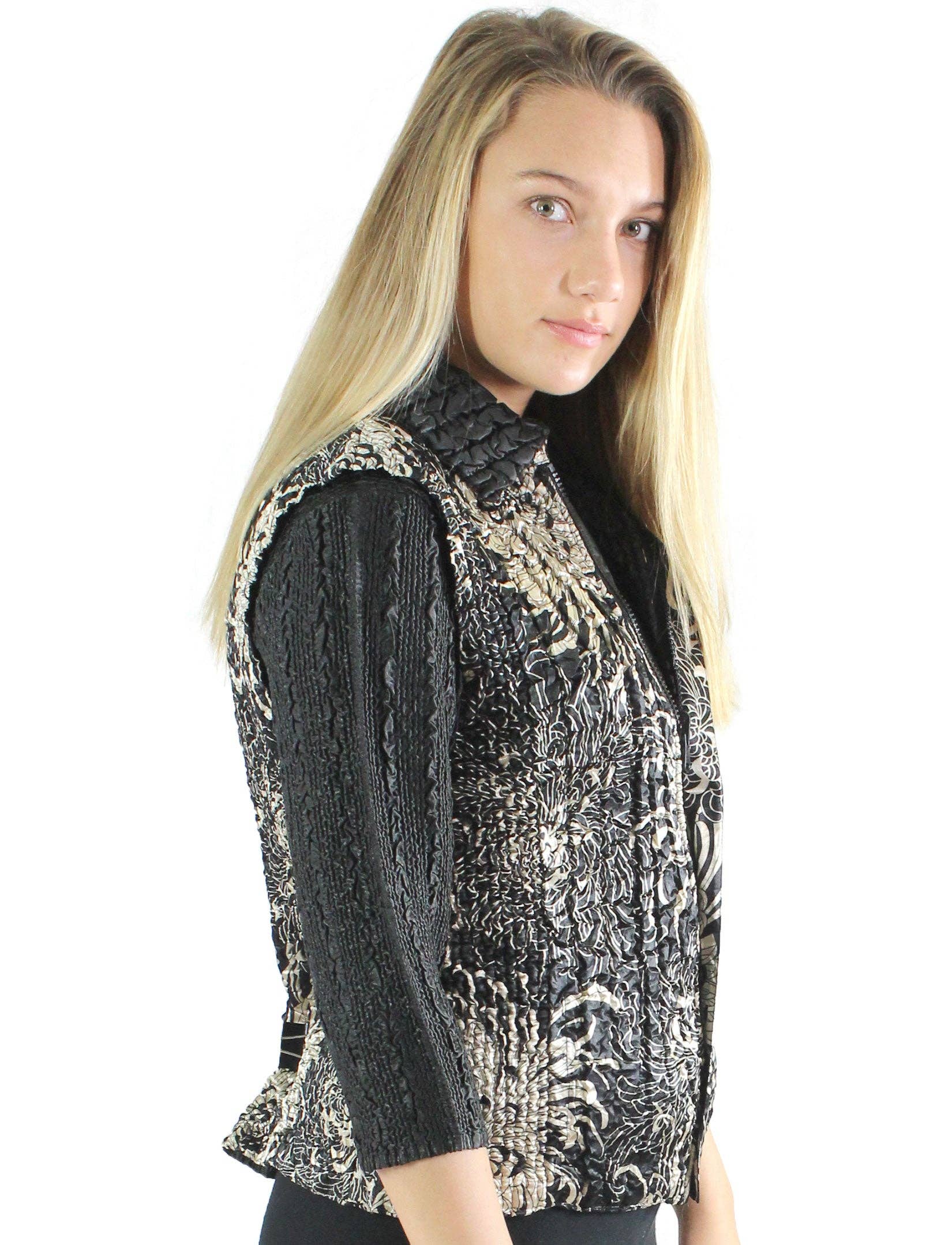 The Magic Scarf Company - Wholesale Outerwear Vest - Women's - 4537 - Quilted Reversible Vests45