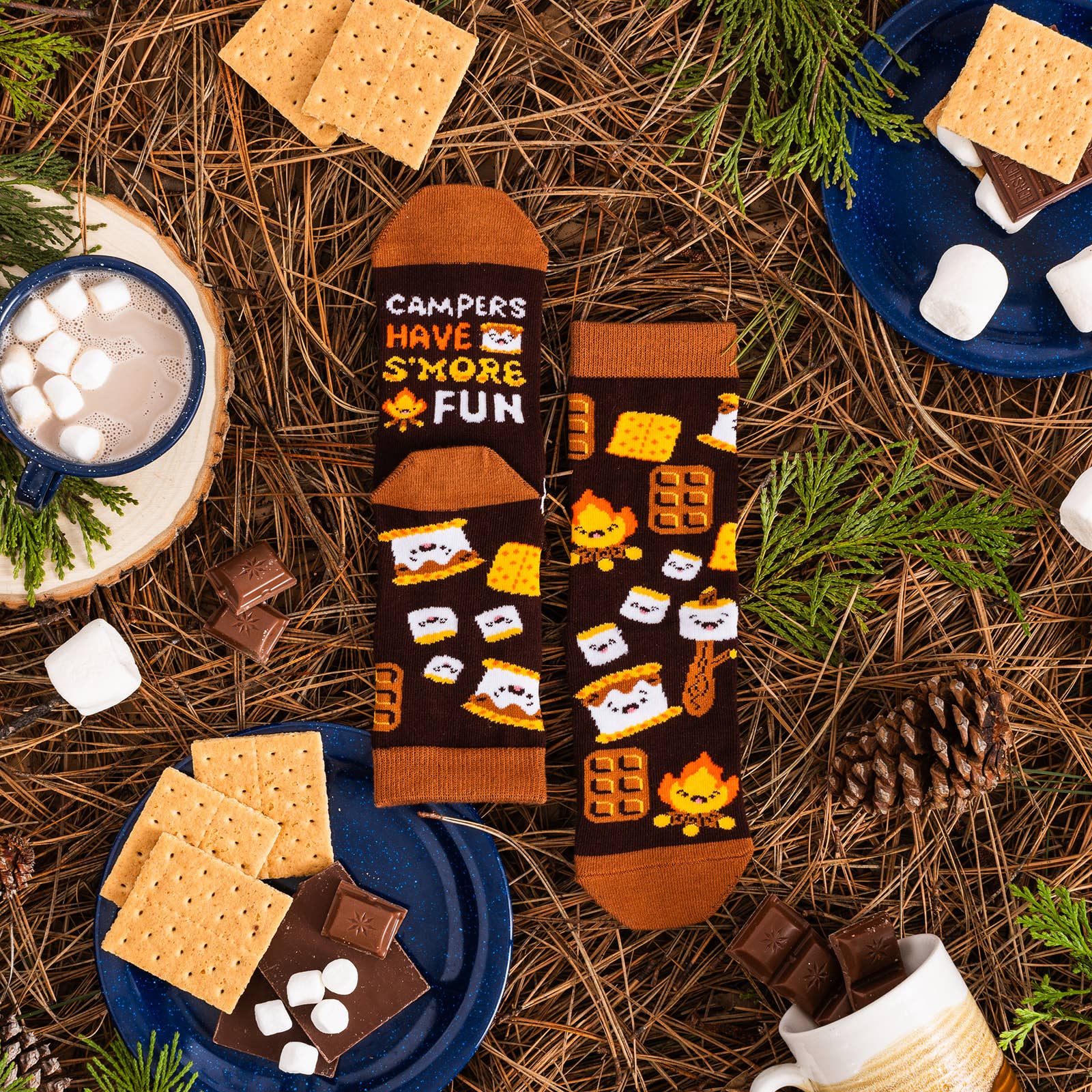 Lavley – wholesale Socks – Child – Campers Have S'more Fun (Kids) Socks11