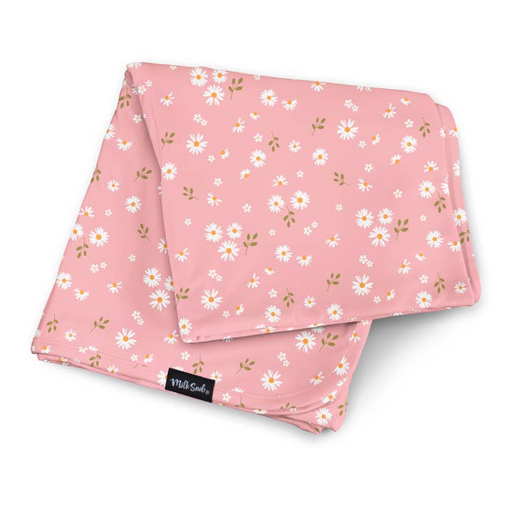 Daisy Swaddle Receiving Baby Blanket for wholesale by Milk Snob