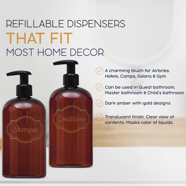 Bottiful Home - Wholesale Soap Dispenser - 16 oz Plastic Shampoo Conditioner Bottles: Pre-Printed7