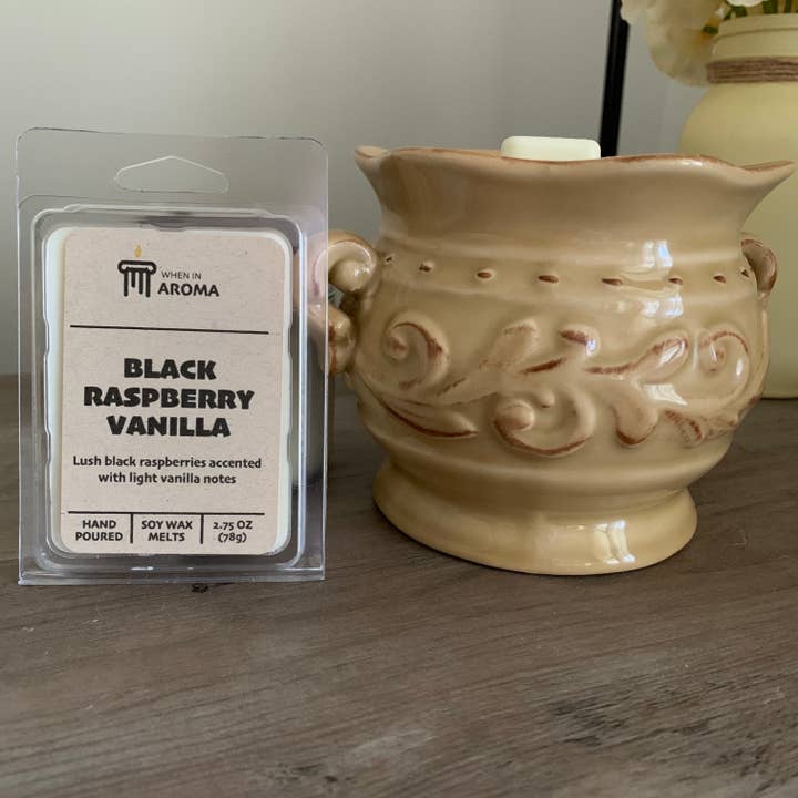 Black Raspberry Vanilla Soy Wax Melt for wholesale by When In Aroma Candle Company