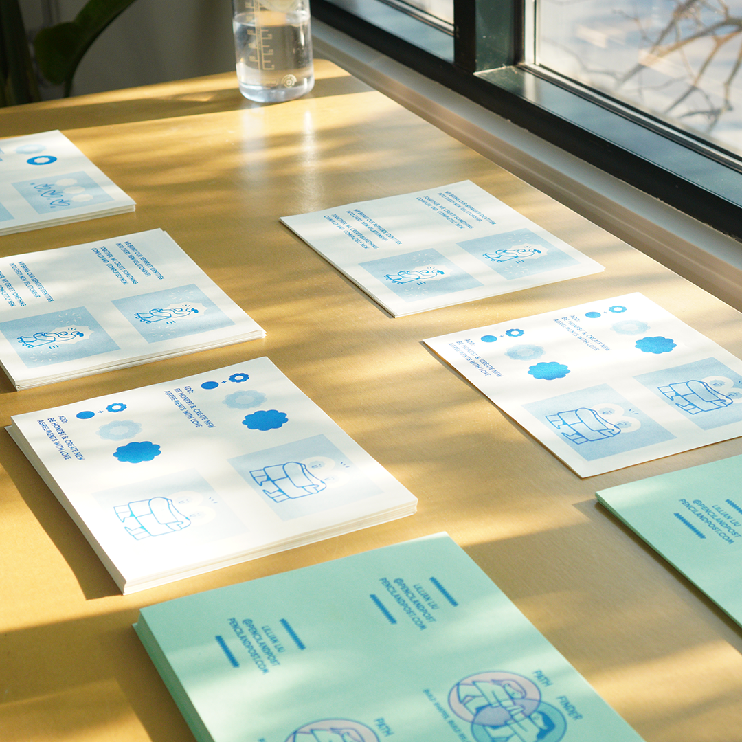 Pencil and Post – Romance gráfico por atacado – Pathfinder: Construir Formas, Construir Relacionamentos Zine Impresso em Riso2