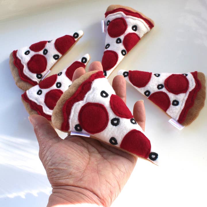 Miso Handmade - Wholesale Pet toy – Cat - Extra Crispy Catnip Pizza4