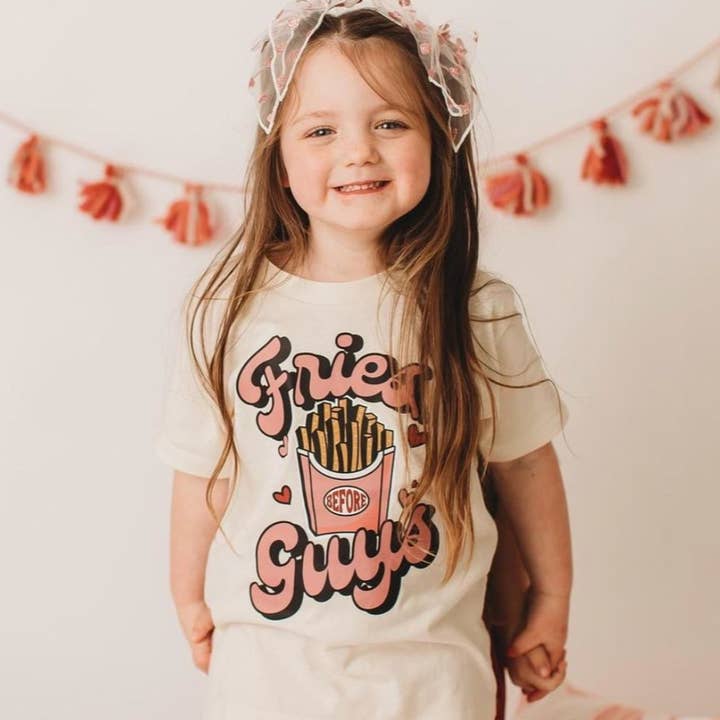 Fries Before Guys - Child Tee for wholesale by Little Mama Shirt Shop