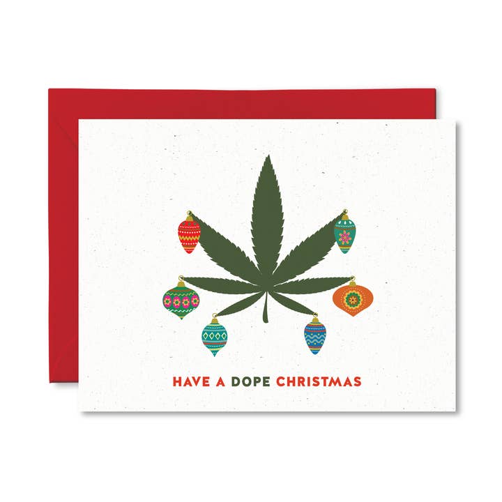 Have A Dope Christmas Funny Christmas Card for wholesale by Pretty by Her