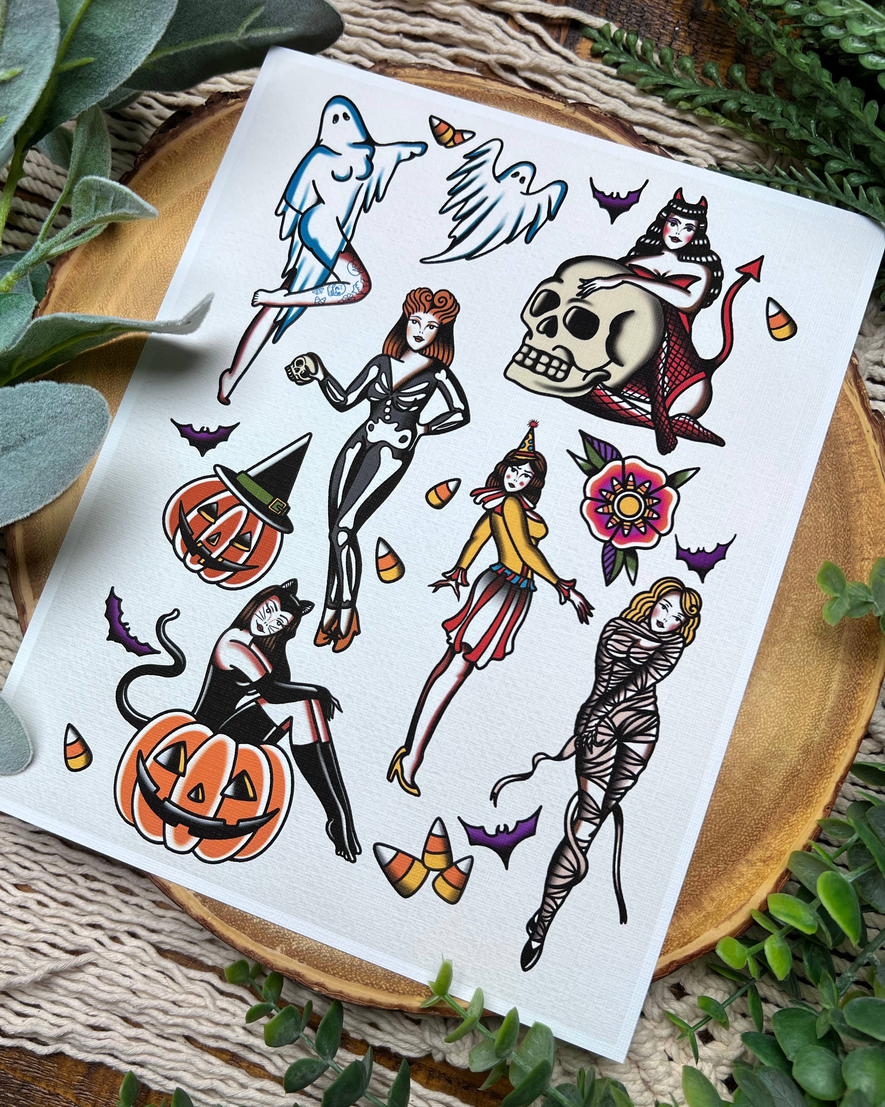 Holli Rose Art - Vente Affiche d'art - Impression Flash Art de Spooky Babes, partie 21