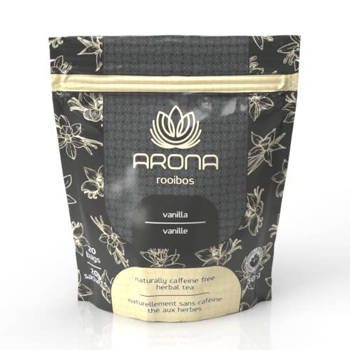 Arona Rooibos Infusion à la vanille (20 sachets de thé) 50g pour la vente par Arona Inc