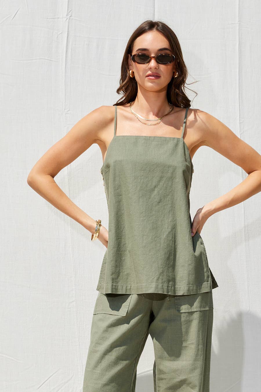 ILLA ILLA - Wholesale Top & Pant Set (NOT Loungewear) - Women's - Linen Top And Pants Set50