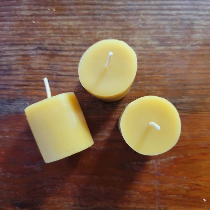 Yarrow Bone Farmstead - Wholesale Votive Candle - Beeswax Vintage Votive Candles 4