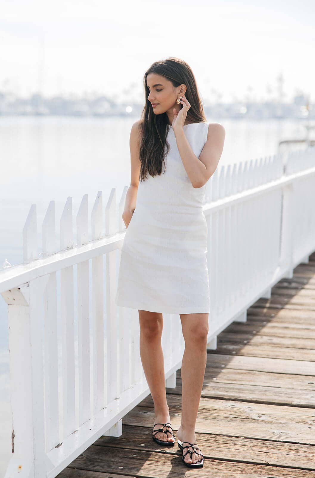 ISLA & SAIGE - Wholesale Dress - Women's - Jackie Linen Shift Dress5