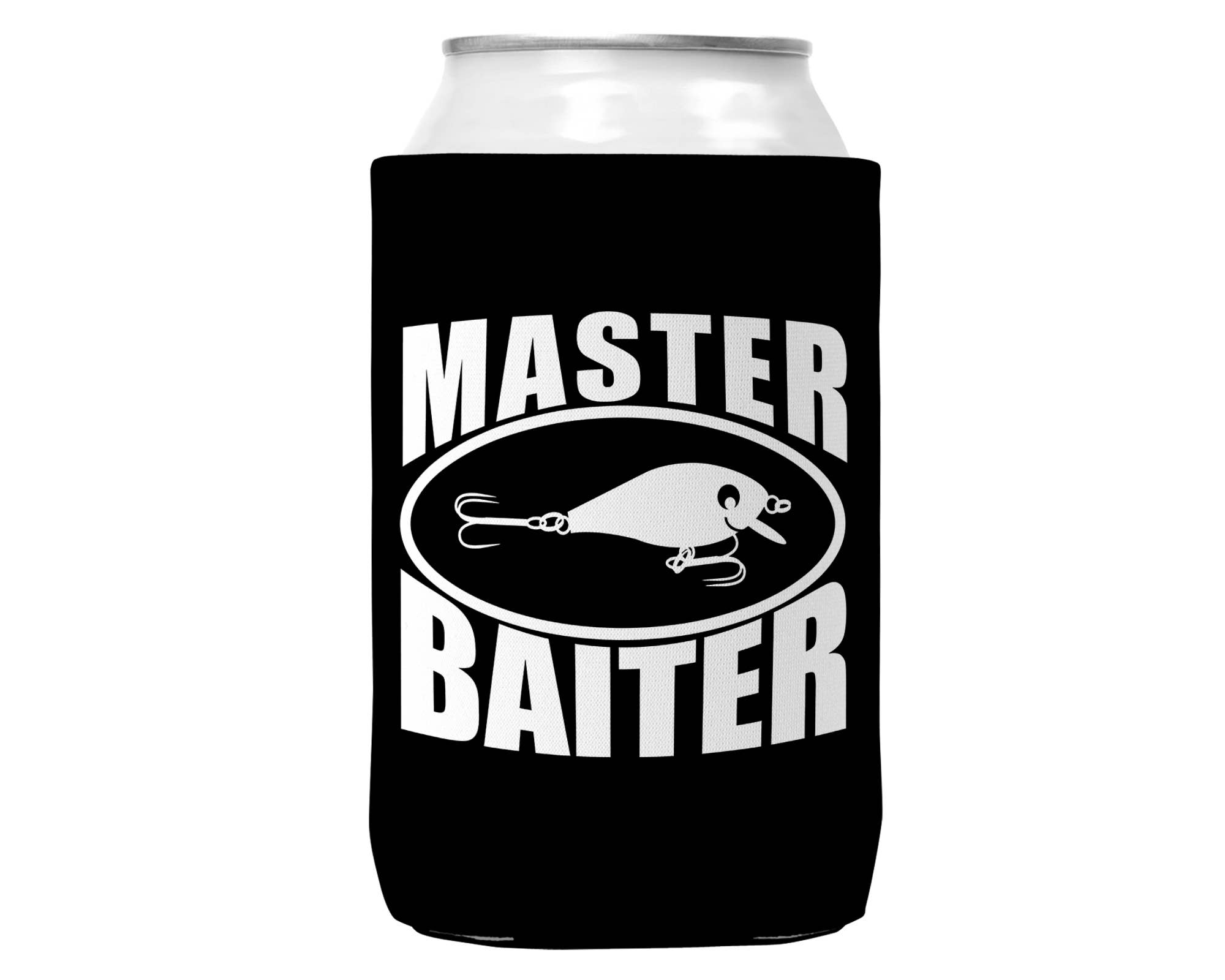 Wi-Wear - Vendita all'ingrosso Rivestimenti per bottiglie e lattine - Master Baiter Can Koozie Cooler per lattine da 12 once0