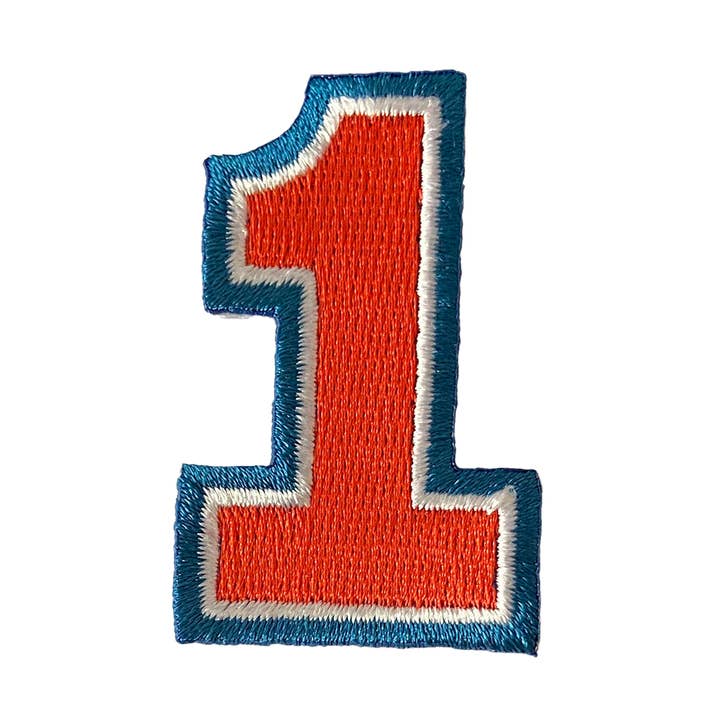 #1 Embroidered Patch for wholesale by Oxford Pennant