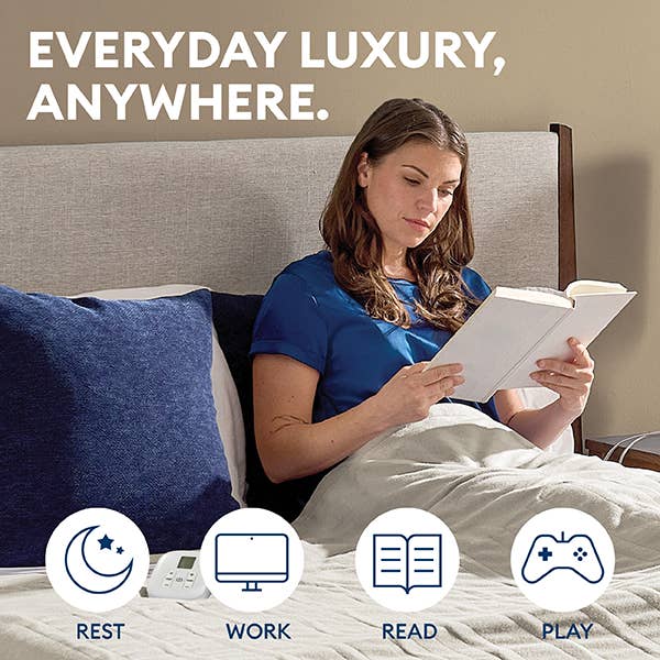 Uncanny Brands - Wholesale Bedding Blanket - Therahaus by Therapedic Full/Queen Size Ivory Heated Blanket1