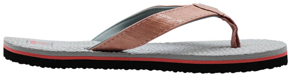 Eastern Off Price - Vente Tongs – femme - Tongs à assise plantaire rembourrée souple 41712 - Rose pâle/gris2