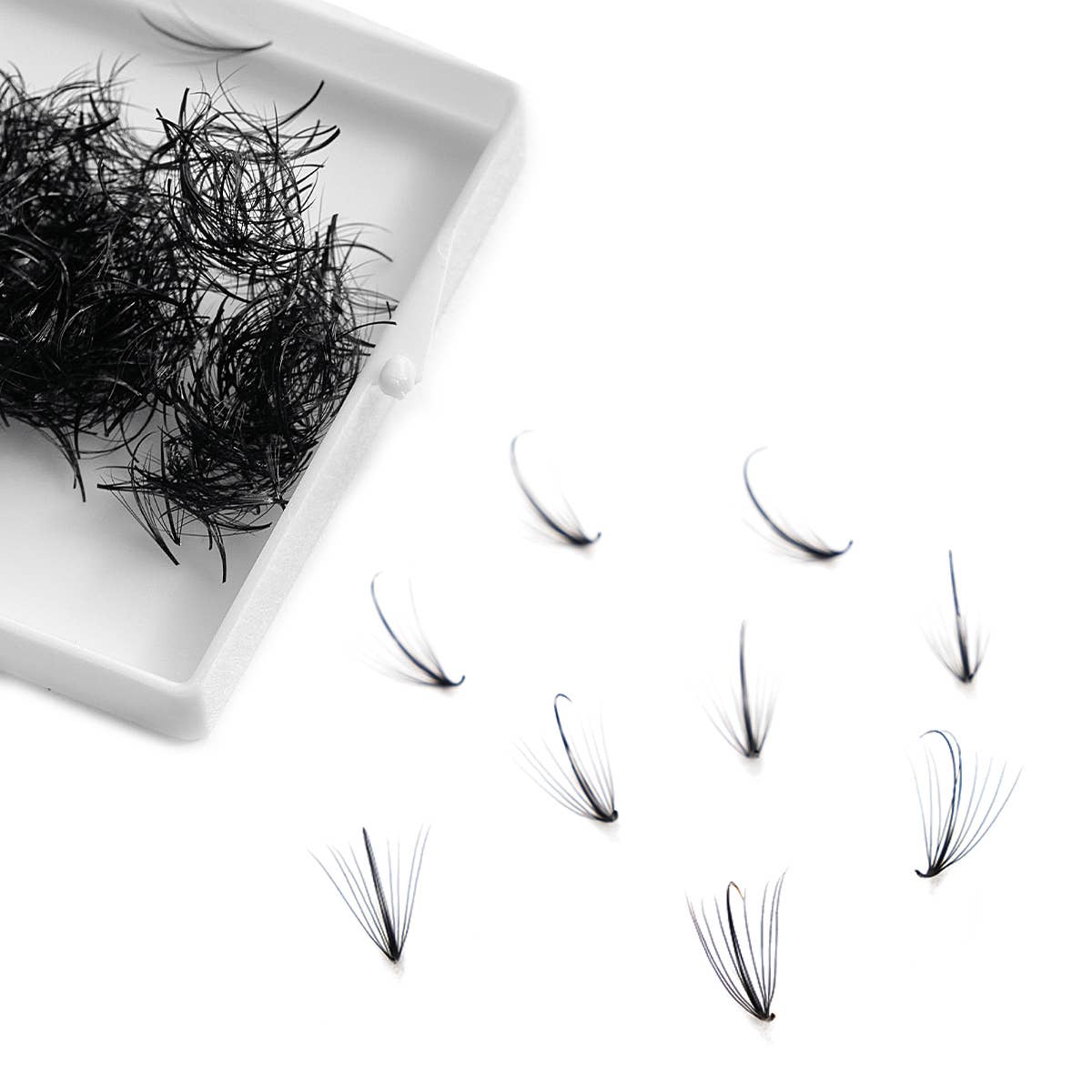 Eyesy Lash - Venta al por mayor Pestañas postizas - Wispy Fans 5D | 1.9 €/ventilador | 0.07 .05 | 500 abanicos hechos a mano4