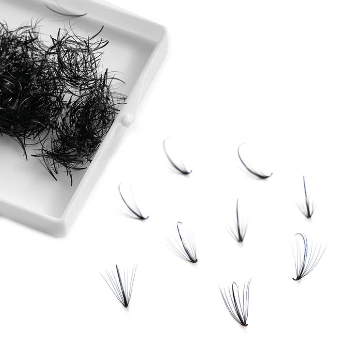 Eyesy Lash - Wholesale False/fake eyelashes - Wispy Fans 9D | ¢2.5 /fan | .05 .07 | Loose/Ultra-speed fans5
