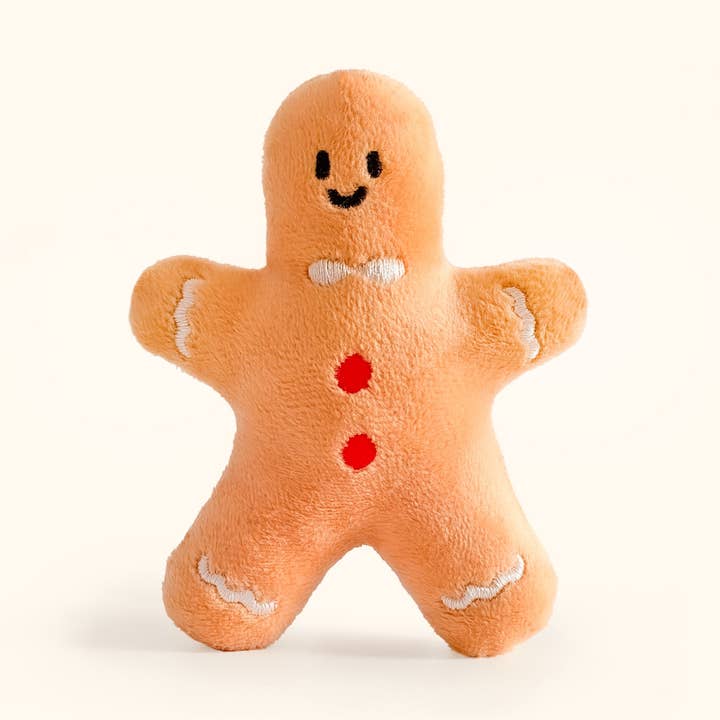 Blanc Quotidien | Porte-clés en Peluche Bonhomme en Pain d'Épices pour la vente par Hello Claws Limited