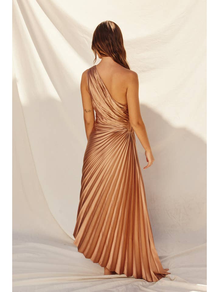 Dress Forum - Wholesale Dress - Women's - Olympia Asymmetrical Pleated Maxi Dress (1)17