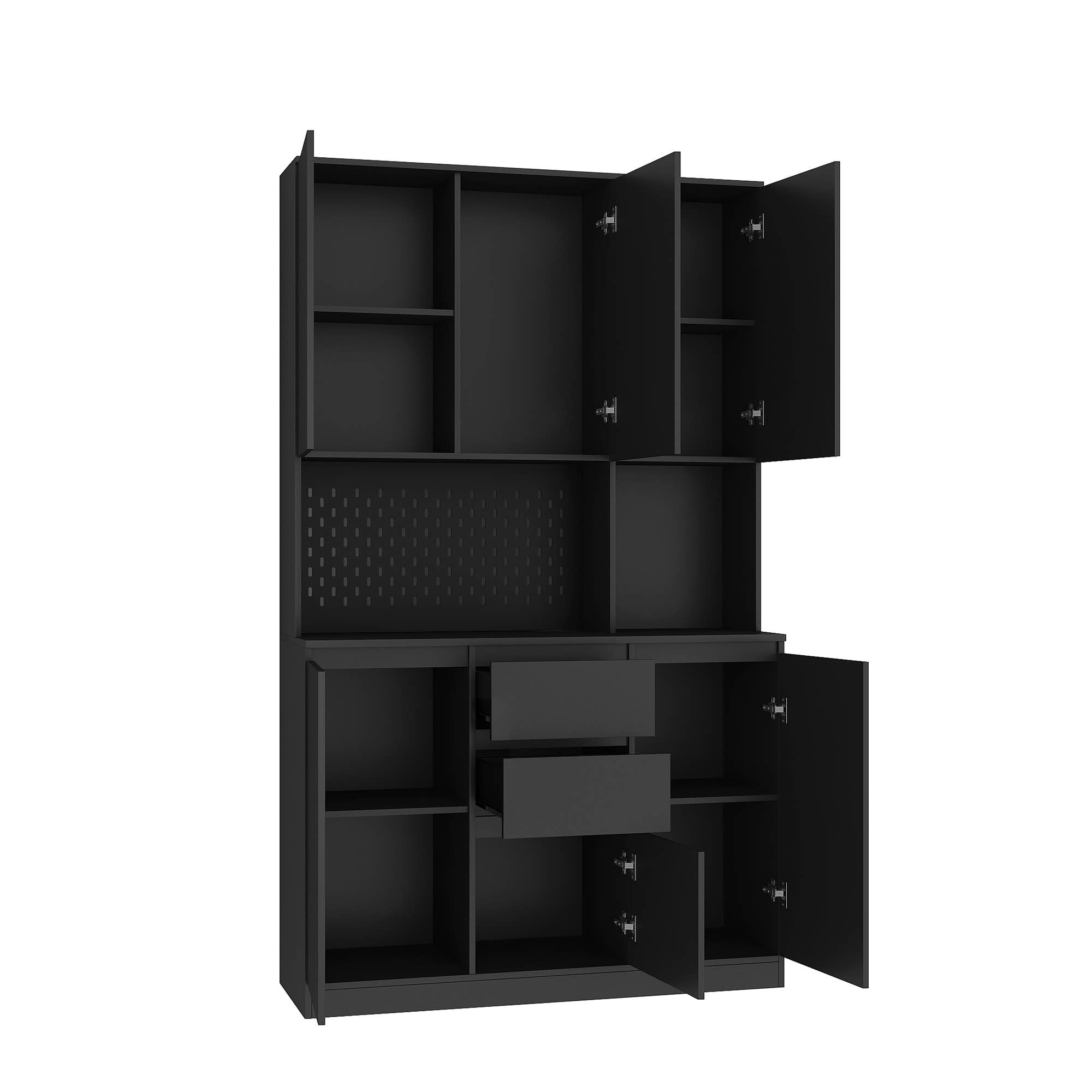 39F Inc. - Vente Armoire - Armoire de garde-manger 74", station de charge, support pour micro-ondes23