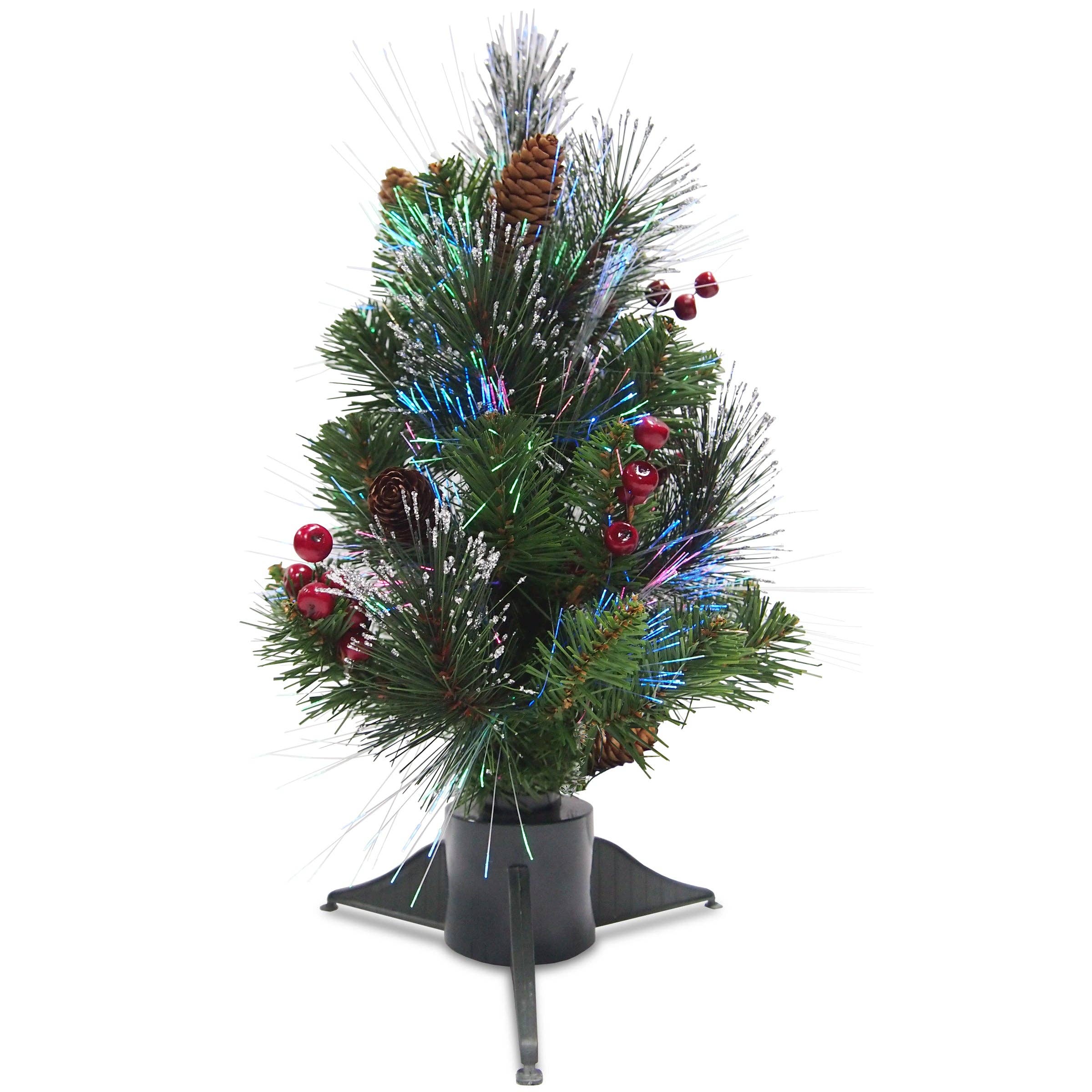 National Tree Company - Wholesale Artificial Christmas Tree - 18 in.Pre-Lit Fiber Optic Crestwood Tree0