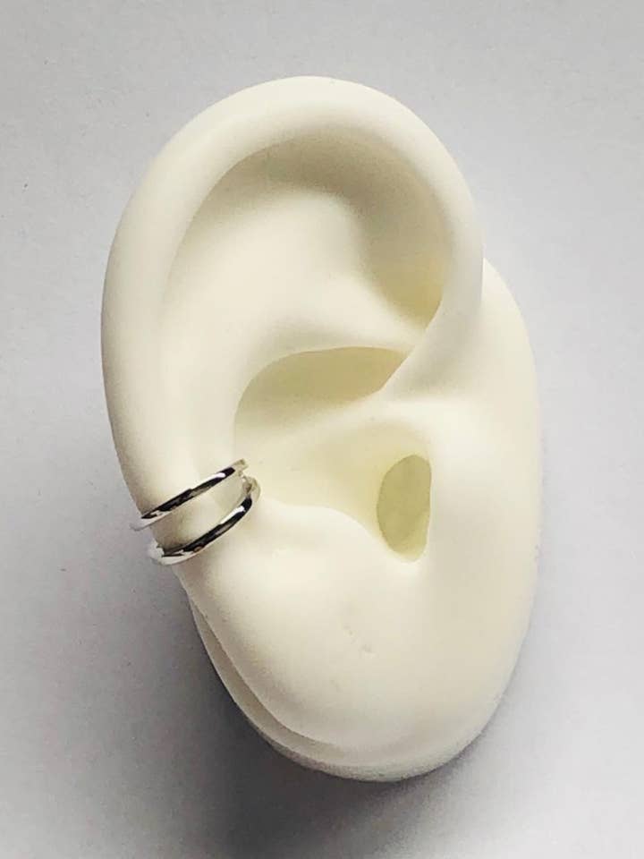 Orecchino a cerchio infinito in argento | Argento 925 per la vendita all'ingrosso da parte di DEMARCA