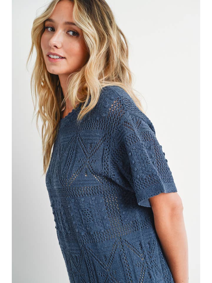 Bluivy - Vente Robe – femme - ROBE DROITE EN TRICOT AZTÈQUE15