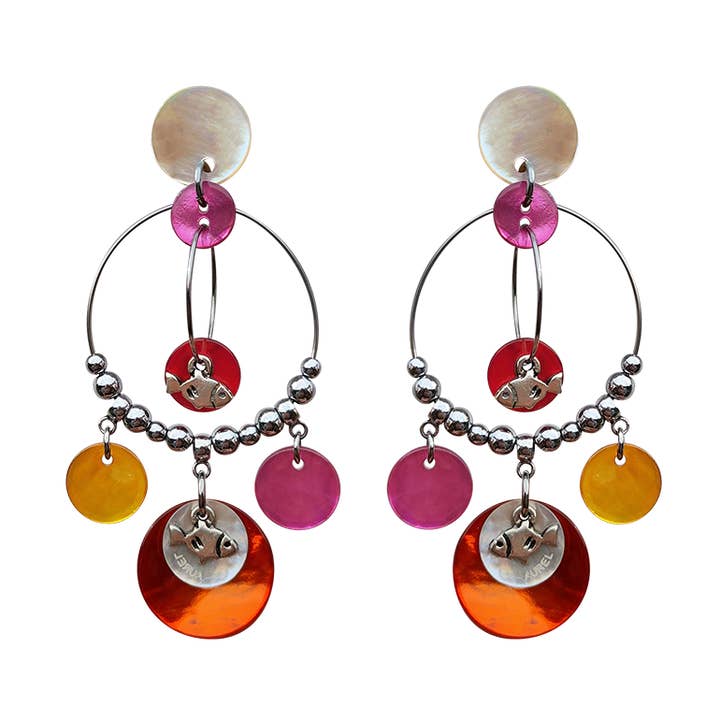 DUO CRÉOLES FISH pour la vente par Aurel Création