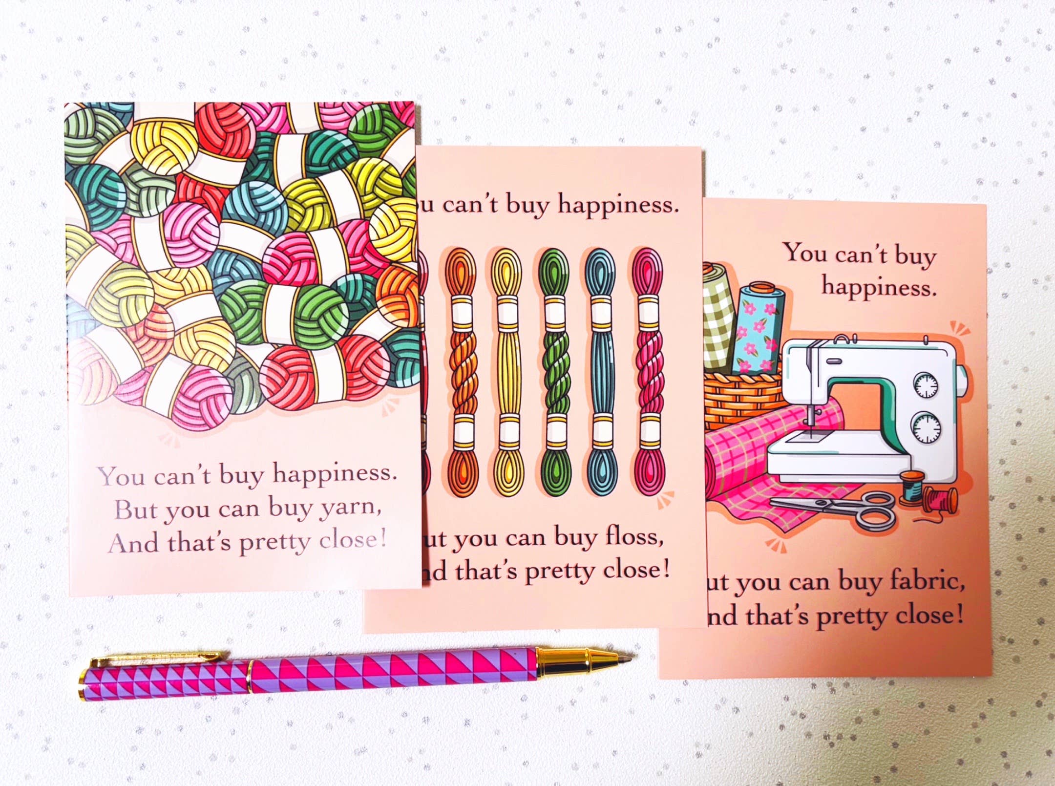 Little Green Stitches - Venta al por mayor Tarjetas de felicitación - Tarjeta de felicitación de costura Needlecraft4