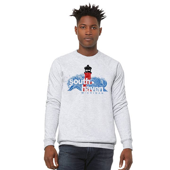 Sweat-shirt col rond South Haven pour la vente par MI Coast