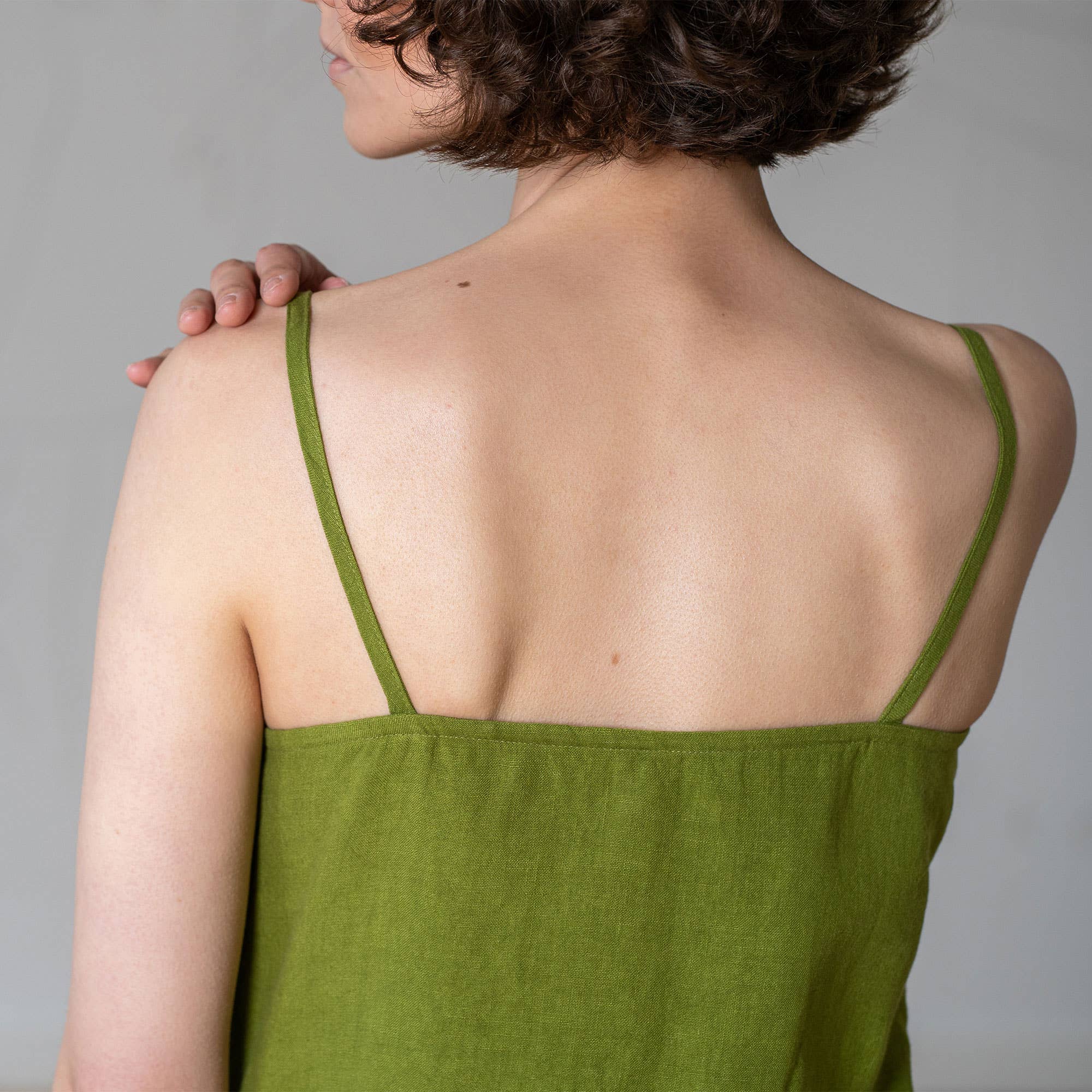 menique - Wholesale Dress - Women's - Linen Button Down Dress Hope - Casual Slip Dress7