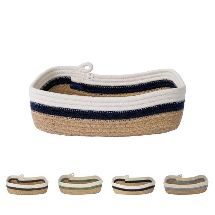 Rectangular Basket S - Jute Jungle Cozy Hues for wholesale by Mia Mélange