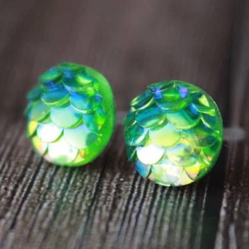 8mm Grön sjöjungfru för wholesale av Fiddle & Fox