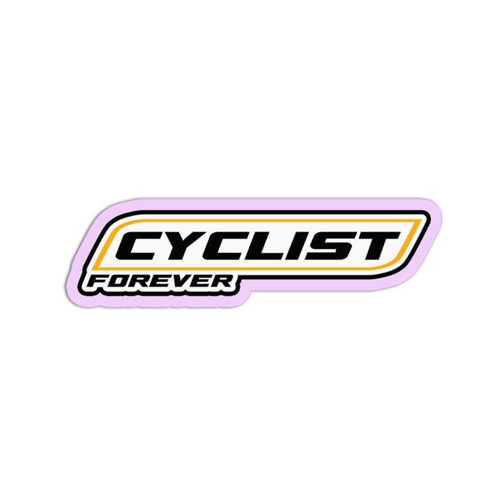 Cyclist Forever Bicycle Stickers for wholesale by the stkr store