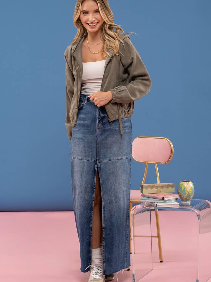 Blu Pepper - Wholesale Jacket - Women's - CORDUROY ZIP UP JACKET17